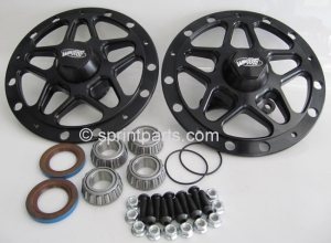 WINTERS BLACK FRONT HUB SET