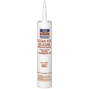 CLEAR SILICONE CAULK TUBE