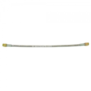 BRAIDED STAINLESS LINE -3 STRAIGHT ENDS 12"