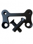DMI LF CALIPER MOUNT BLACK 10 1/8" ROTOR