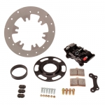 TITANIUM RIGHT REAR BRAKE SET BLACK