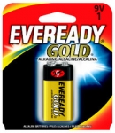 9 VOLT EVEREADY GOLD ALKALINE BATTERY