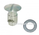 UNDERCUT ALUMINUM 1/4 TURN FASTENERS WITH WASHERS - PKG. 6