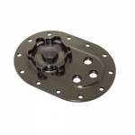 BLACK FUEL PLATE AND CAP WITH 3 -6 PORTS