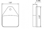 LEFT FRONT TITANIUM PAD